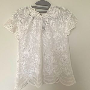 NEW White Express blouse! Size XS